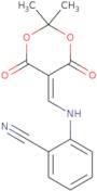 2-(((4,4-dimethyl-2,6-dioxo-3,5-dioxanylidene)methyl)amino)benzenecarbonitrile
