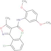 (3-(2,6-dichlorophenyl)-5-methylisoxazol-4-yl)-N-(2,5-dimethoxyphenyl)formamide