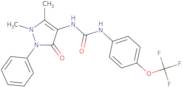 N-(2,3-dimethyl-5-oxo-1-phenyl(3-pyrazolin-4-yl))((4-(trifluoromethoxy)phenyl)amino)formamide