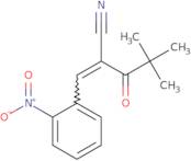 2-(2,2-dimethylpropanoyl)-3-(2-nitrophenyl)prop-2-enenitrile