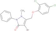 3-((2,4-Dichlorophenoxy)methyl)-4-bromo-2-methyl-1-phenyl-3-pyrazolin-5-one
