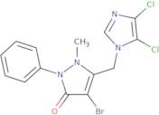 3-((4,5-dichloroimidazolyl)methyl)-4-bromo-2-methyl-1-phenyl-3-pyrazolin-5-one