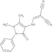 (((2,3-dimethyl-5-oxo-1-phenyl-3-pyrazolin-4-yl)amino)methylene)methane-1,1-dicarbonitrile