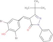 4-((3,5-dibromo-4-hydroxyphenyl)methylene)-3-(tert-butyl)-1-phenyl-2-pyrazolin-5-one