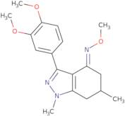 3-(3,4-dimethoxyphenyl)-1,6-dimethyl-(5,6,7-trihydro1H-indazol)-4-O-methyloxime