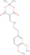 5-(((2-(3,4-dimethoxyphenyl)ethyl)amino)methylene)-2,2-dimethyl-1,3-dioxane-4,6-dione