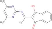 2-(((4,6-dimethylpyrimidin-2-yl)amino)ethylidene)indane-1,3-dione