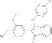 2-(3,4-dimethoxyphenyl)-3-((4-chlorophenyl)amino)inden-1-one