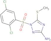 1-((2,5-dichlorophenyl)sulfonyl)-5-methylthio-1,2,4-triazole-3-ylamine