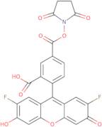 2',7'-Difluoro-3',6'-dihydroxy-3-oxospiro[isobenzofuran-1(3H),9'-[9H]xanthene]-5-carboxylic acid 2…