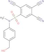 2,4,5-tricyano-N-(4-(hydroxymethyl)phenyl)-N-methylbenzenesulfonamide
