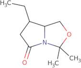 (7R,7As)-7-Ethyl-3,3-dimethyl-hexahydropyrrolo[1,2-c][1,3]oxazol-5-one