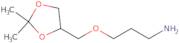 3-(2,2-Dimethyl-[1,3]dioxolan-4-ylmethoxy)-propylamine