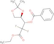 2-Deoxy-2,2-difluoro-4,5-O-isopropylidene-D-threo-pentonic acid ethyl ester benzoate