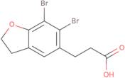 3-(6,7-Dibromo-2,3-dihydrobenzofuran-5-yl)propanoic acid