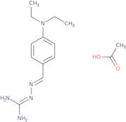 N-(4-Diethylaminobenzylideneamino)guanidine acetic acid salt