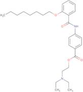 N-Diethylaminoethyl-p-[2-(-n-octyloxy)-benzoyl]aminobenzoate