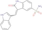 2,3-Dihydro-3-(1H-indol-3-ylmethylene)-2-oxo-1H-indole-5-sulfonamide