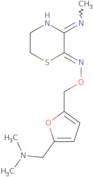 5,6-Dihydro-3-(methylamino)-2H-1,4-thiazin-2-one O-[[5-[(dimethylamino)methyl]-2-furanyl]methyl]ox…