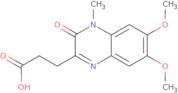 3,4-Dihydro-6,7-dimethoxy-4-methyl-3-oxo-2-quinoxalinepropanoic acid