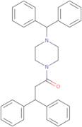 1-(Diphenylmethyl)-4-(1-oxo-3,3-diphenylpropyl)piperazine