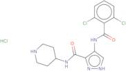 4-(2,6-Dichlorobenzamido)-N-(piperidin-4-yl)-1H-pyrazole-3-carboxamide HCl