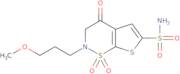 3,4-Dihydro-2-(3-methoxypropyl)-4-oxo-2H-thieno[3,2-e]-1,2-thiazine-6-sulfonamide 1,1-dioxide