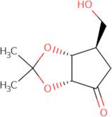 (-)-(2R,3R,4R)-2,3-Dihydroxy-2,3-O-isopropylidene-4-hydroxymethylcyclopentan-1-one
