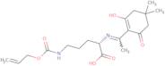 N-α-1-(4,4-Dimethyl-2,6-dioxocyclohex-1-ylidene)ethyl-Nε-allyloxycarbonyl-L-ornitine