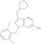 1-[(2,6-dichlorophenyl)methyl]-3-(1-pyrrolidinylmethyl)-1H-indazol-6-amine