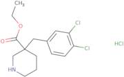 3-(3,4-Dichlorobenzyl)piperidine-3-ethylcarboxylate hydrochloride