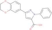 3-(2,3-Dihydro-1,4-benzodioxin-6-yl)-1-phenyl-1H-pyrazole-5-carboxylic acid