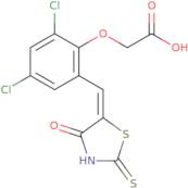 2-[2,4-Dichloro-6-[(4-oxo-2-thioxo-5thiazolidinylidene)methyl]phenoxy]-acetic acid