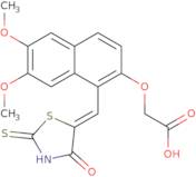 [[6,7-Dimethoxy-1-[(4-oxo-2-thioxo-5-thiazolidinylidene)methyl]-2-naphthalenyl]oxy]-acetic acid