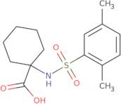 1-{[(2,5-dimethylphenyl)sulfonyl]amino}cyclohexanecarboxylic acid