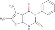 5,6-dimethyl-3-phenyl-2-thioxo-2,3-dihydrothieno[2,3-d]pyrimidin-4(1h)-one