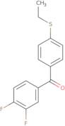 3,4-Difluoro-4'-(Ethylthio)Benzophenone