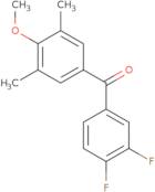 3,4-Difluoro-3',5'-Dimethyl-4'-Methoxybenzophenone