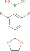 4-(1,3-Dioxolan-2-yl)-2,6-difluorophenylboronic acid