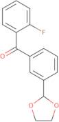 [3-(1,3-Dioxolan-2-yl)phenyl](2-fluorophenyl)methanone