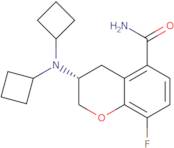 (3R)-3-(Di(Cyclobutyl)Amino)-8-Fluorochroman-5-Carboxamide