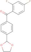 (2,4-Difluorophenyl)[4-(1,3-dioxolan-2-yl)phenyl]methanone