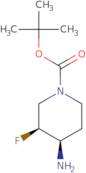 cis-1,1-Dimethylethyl 4-amino-3-fluoro-1-piperidinecarboxylate