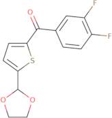 (3,4-Difluorophenyl)[5-(1,3-dioxolan-2-yl)-2-thienyl]methanone