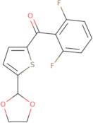 (2,6-Difluorophenyl)[5-(1,3-dioxolan-2-yl)-2-thienyl]methanone