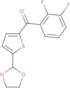 (2,3-Difluorophenyl)[5-(1,3-dioxolan-2-yl)-2-thienyl]methanone