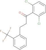 1-(2,6-Dichlorophenyl)-3-[2-(trifluoromethyl)phenyl]-1-propanone