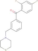 (2,4-Difluorophenyl)[3-(4-thiomorpholinylmethyl)phenyl]methanone