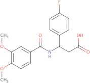 3-(3,4-Dimethoxy-Benzoylamino)-3-(4-Fluoro-Phenyl)-Propionic Acid