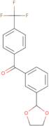 [3-(1,3-Dioxolan-2-yl)phenyl][4-(trifluoromethyl)phenyl]methanone